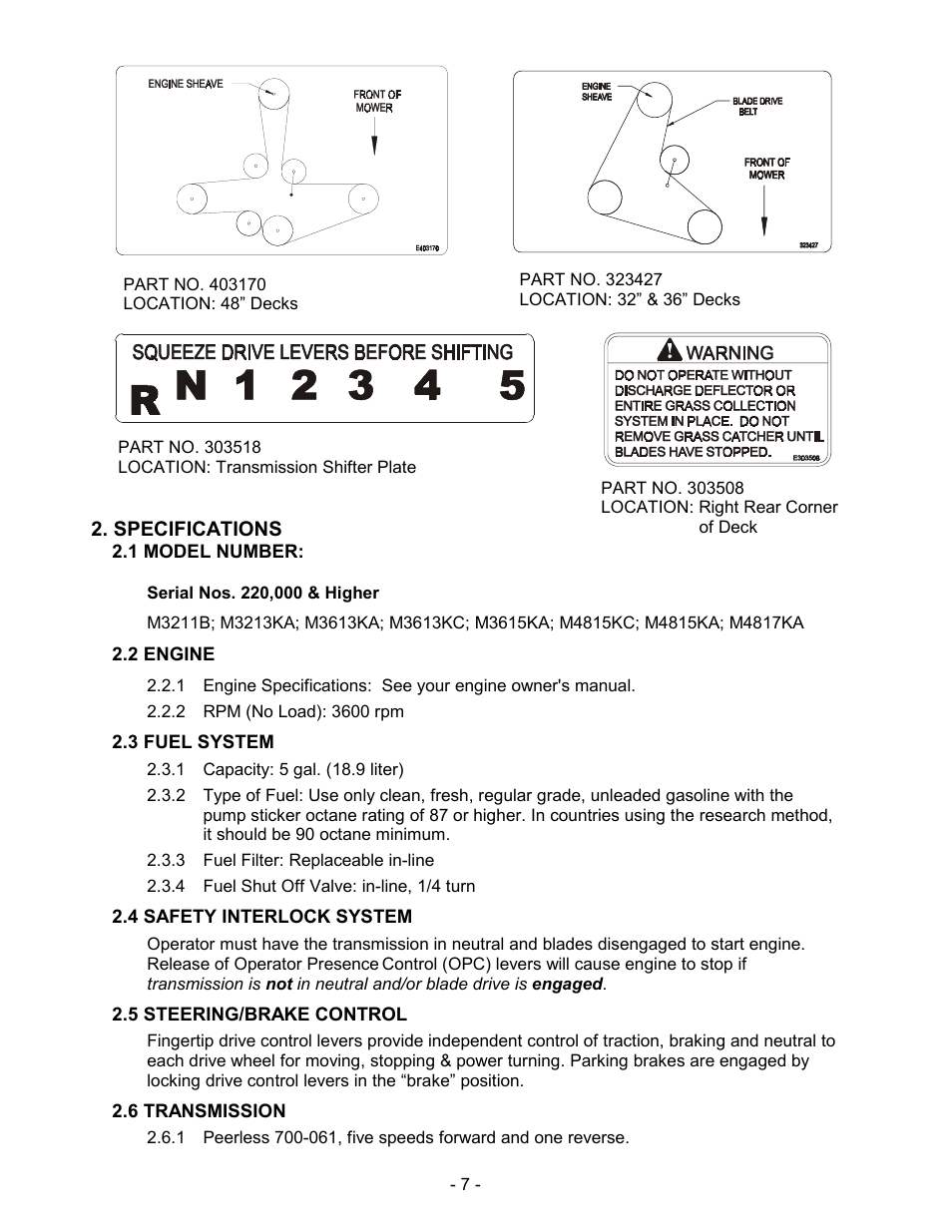 Serial nos. 220,000 & higher | Exmark Metro User Manual | Page 12 / 44