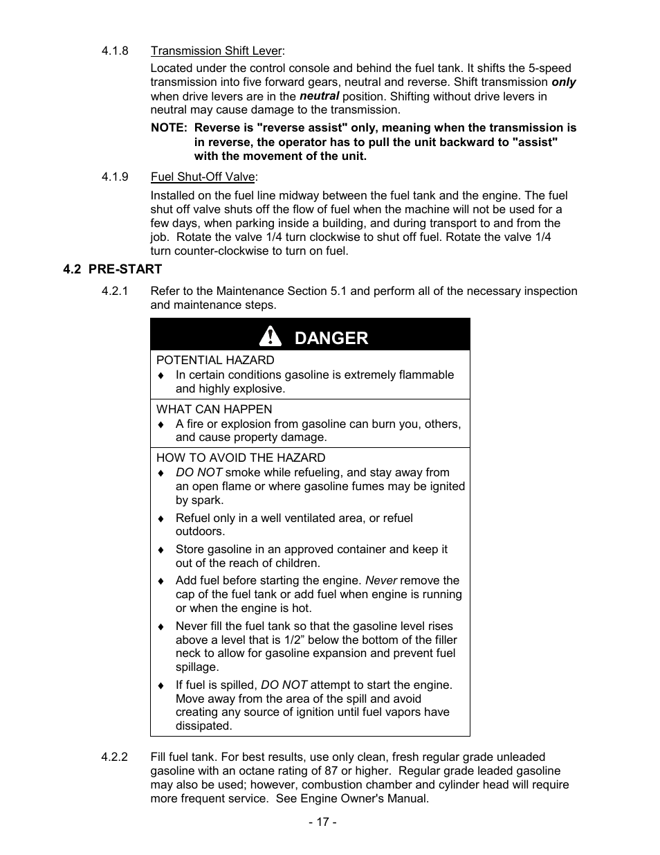 Danger | Exmark Metro User Manual | Page 22 / 44