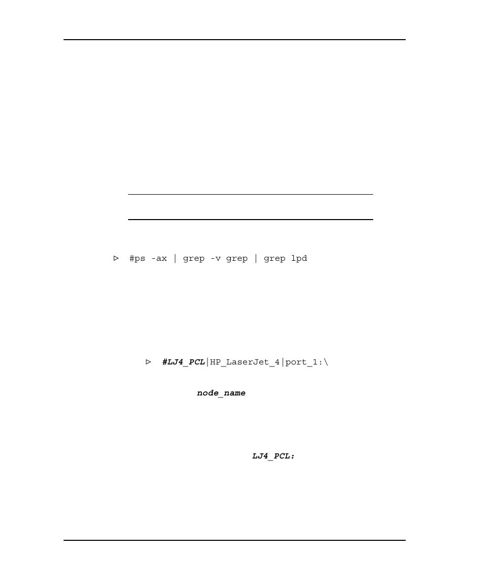 Configure lpd on a bsd unix host, Lpd -16, Onfigure | On a, Unix | Emulex NQTR0V-NATM User Manual | Page 119 / 207