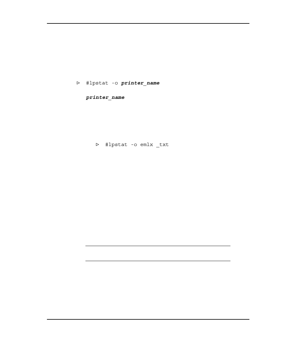 Lpstat, Configure for syslog support, Lpstat -19 | Configure for syslog support -19 | Emulex NQTR0V-NATM User Manual | Page 122 / 207