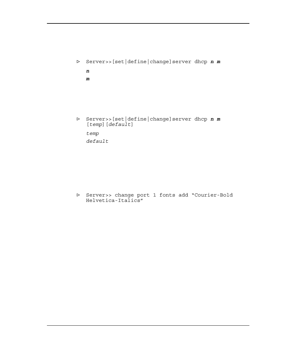 Variables, Options, Quotation marks | Emulex NQTR0V-NATM User Manual | Page 15 / 207