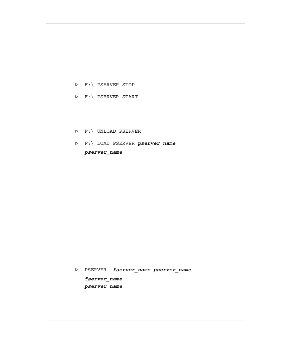 Restart the printer server, 286 non-dedicated servers - vap, 386 dedicated servers - nlm | Dedicated printer servers - 286 or 386, Estart the, Rinter, Erver, Edicated, Ervers, Vap -13 | Emulex NQTR0V-NATM User Manual | Page 95 / 207