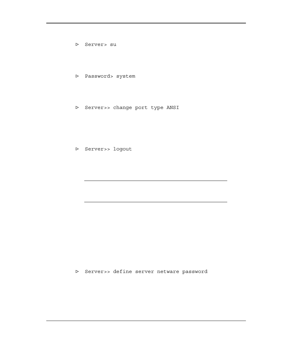 Configure specific netware parameters, Add netware password to printer server, Configure specific netware parameters -17 | Assword to, Rinter, Erver | Emulex NQTR0V-NATM User Manual | Page 99 / 207