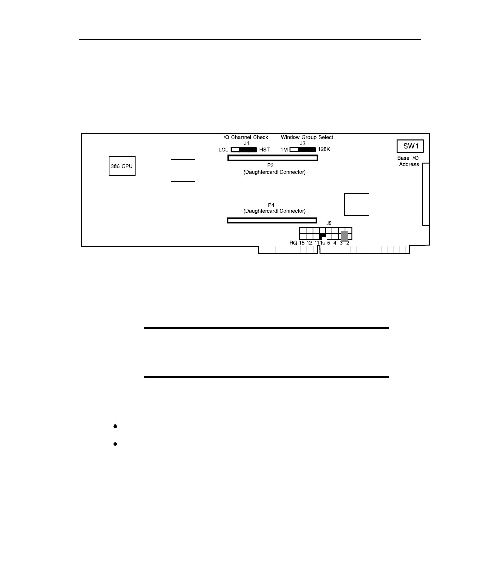 Dcp386i adapter configuration, Jumper settings, Dcp386 i adapter configuration | Emulex DCP_link User Manual | Page 25 / 136