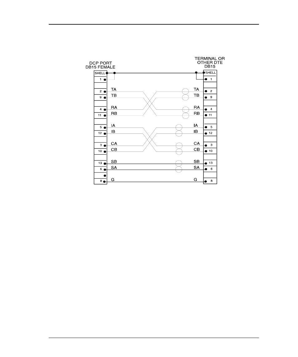 X.21 null modem cable, X.21, Odem | Able | Emulex DCP_link User Manual | Page 52 / 136