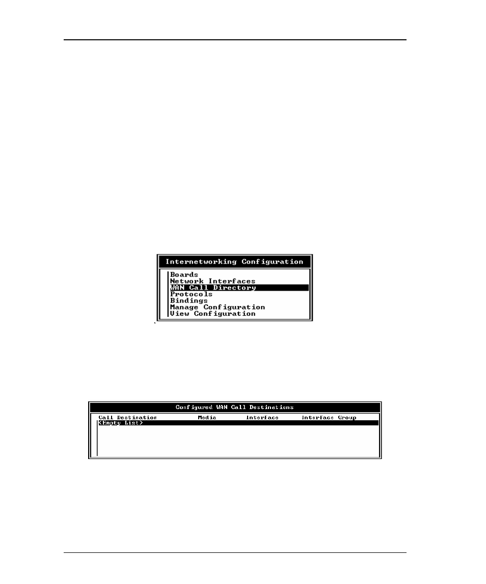 Configuring wan call directory, 2) select wan call directory, then press <enter, Configuring wan call directory -10 | Emulex DCP_link User Manual | Page 87 / 136