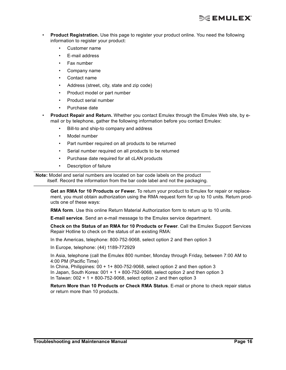 Emulex Adapters User Manual | Page 19 / 24