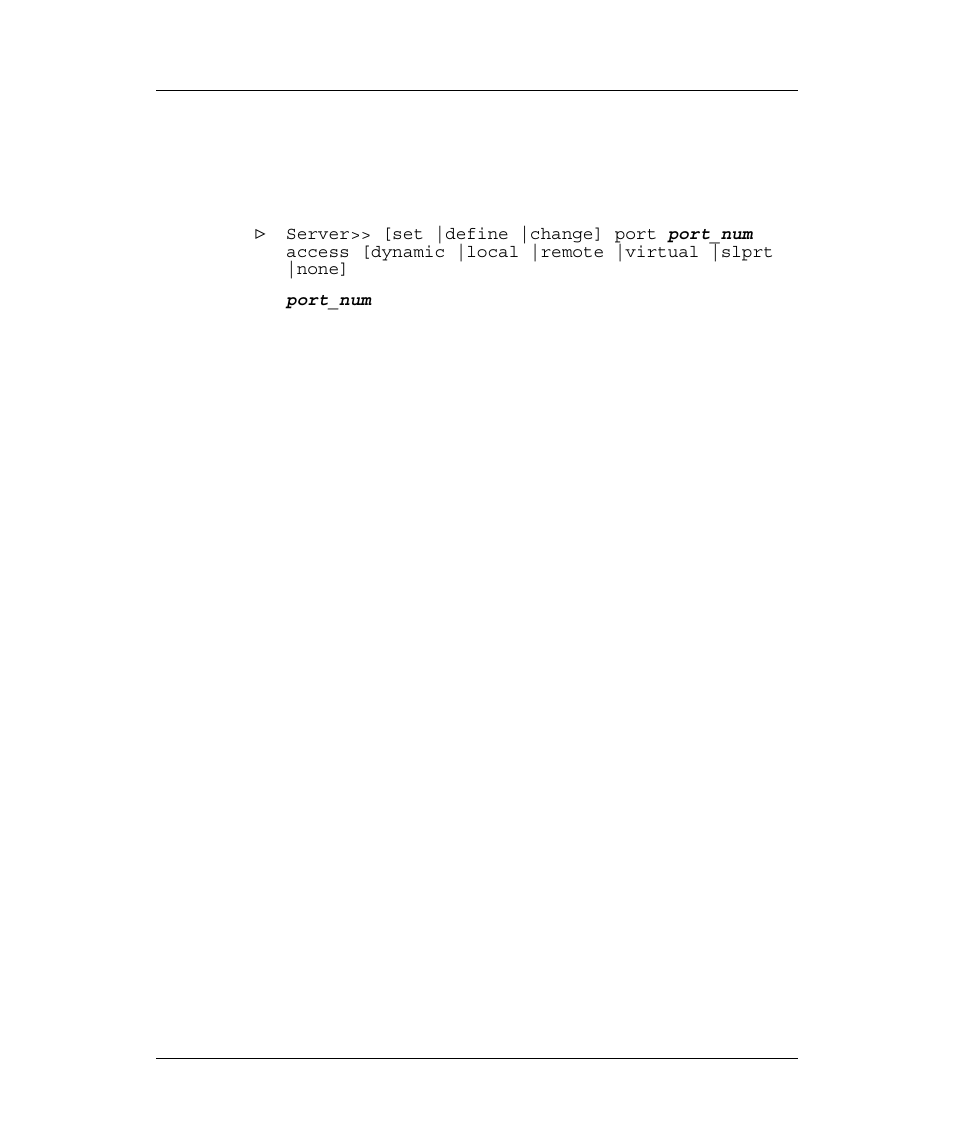 Change port access, Hange, Ccess | Emulex Printer Server User Manual | Page 24 / 51
