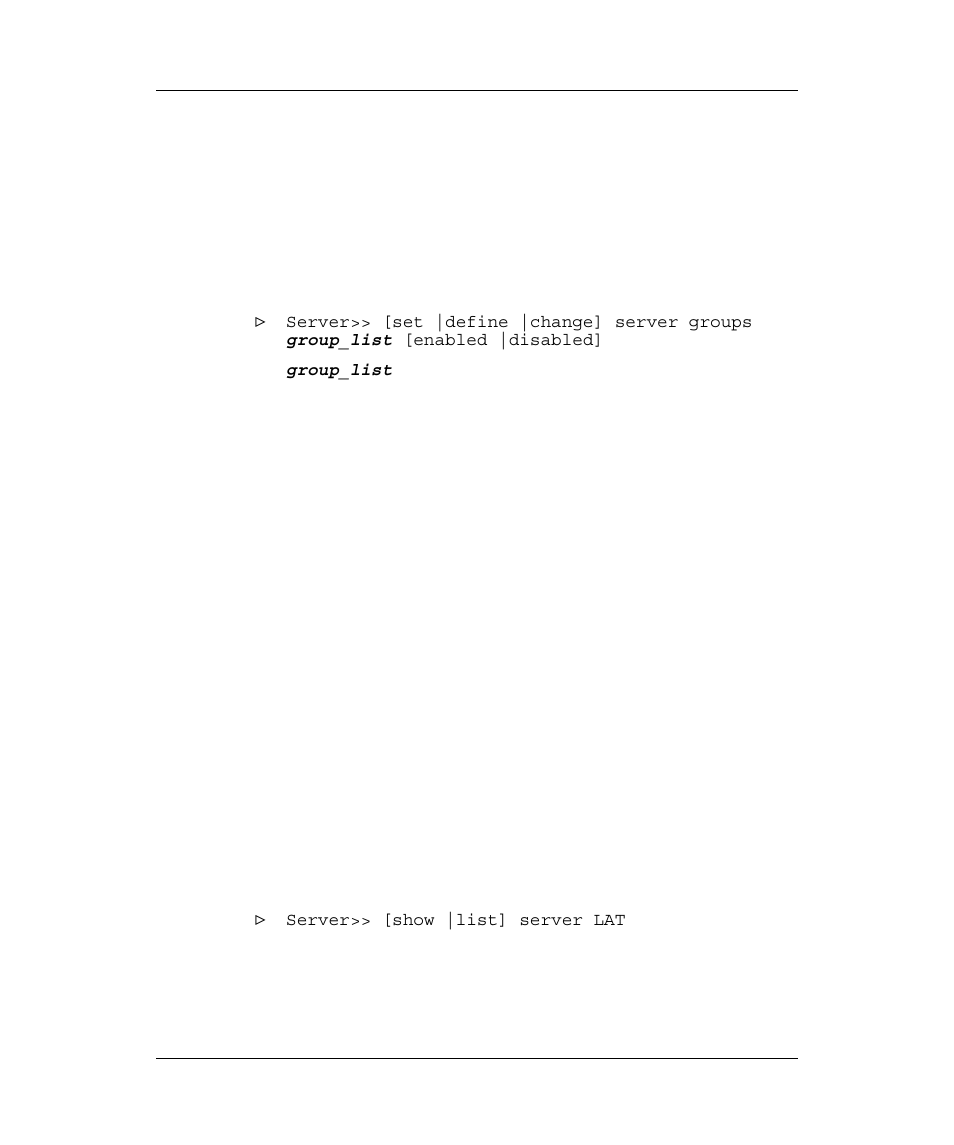 Change groups, Show server, Hange | Roups, Erver | Emulex Printer Server User Manual | Page 36 / 51