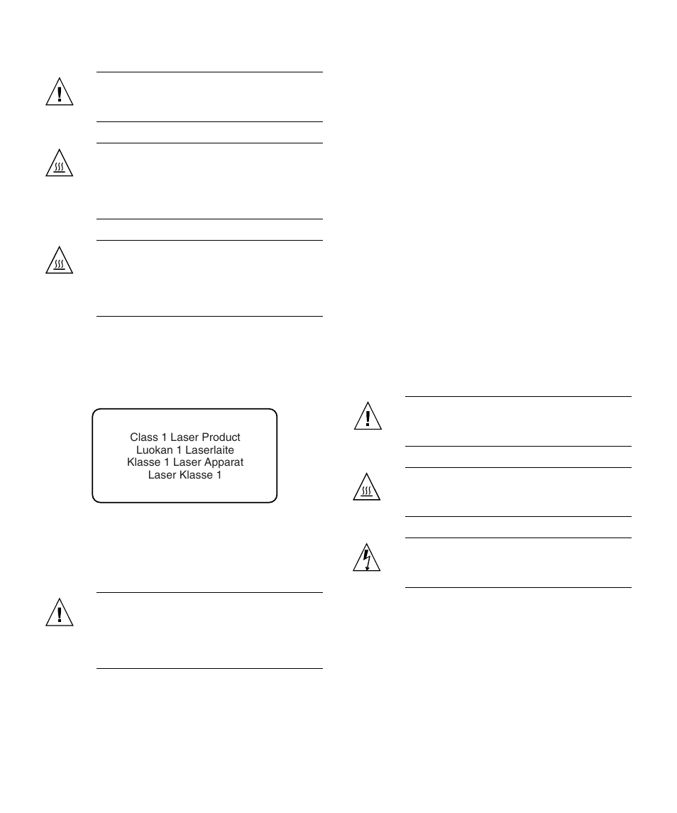 Normativas de seguridad, Hinweis zur laser-konformität, Cd- und dvd-geräte | Medidas de seguridad, Símbolos | Emulex StorageTek 4 Gb FC Host Bus User Manual | Page 40 / 43