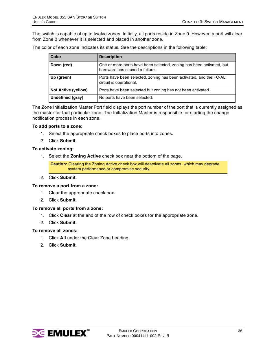 Emulex 355 User Manual | Page 39 / 73
