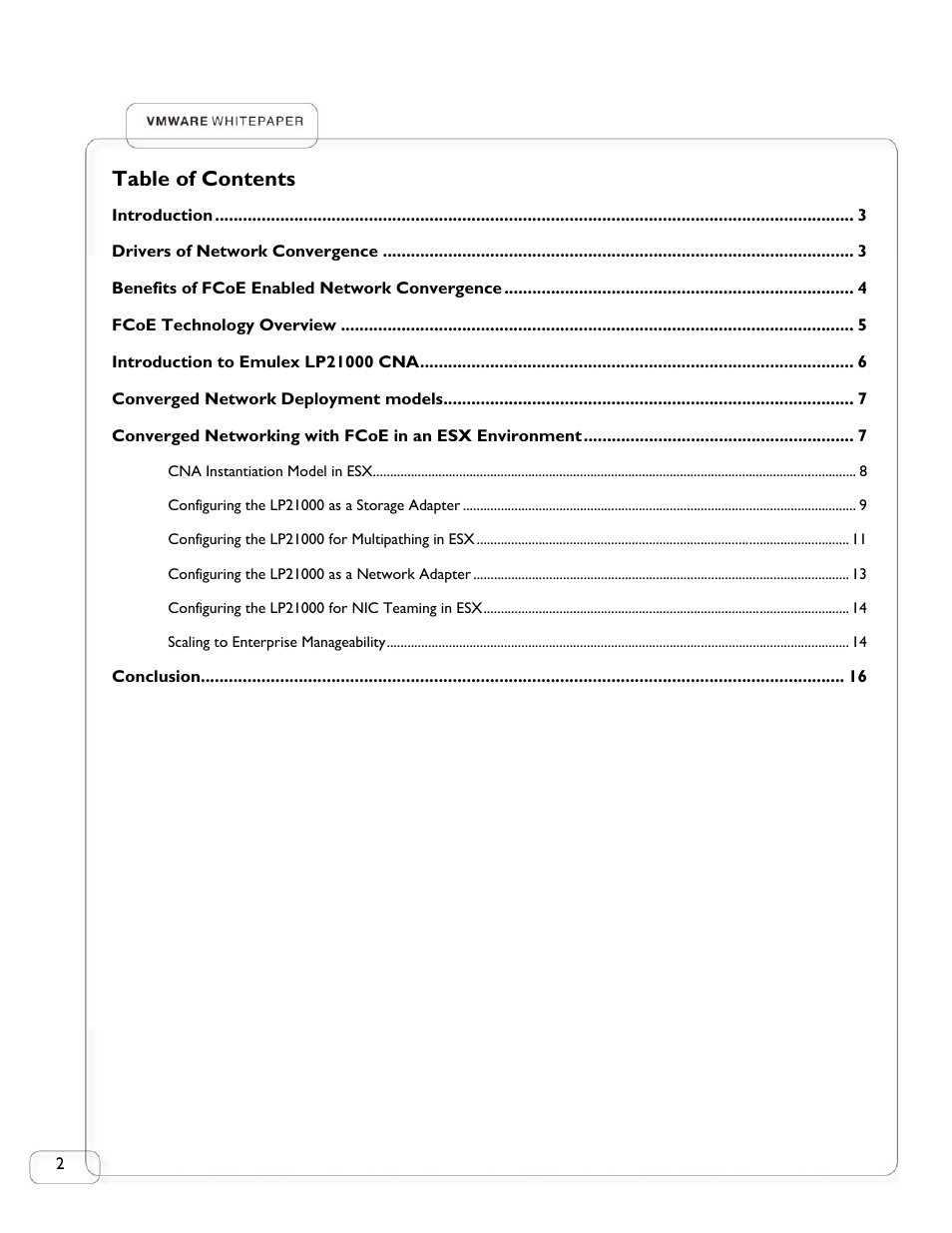 Emulex VMWARE LP21000 User Manual | Page 2 / 17