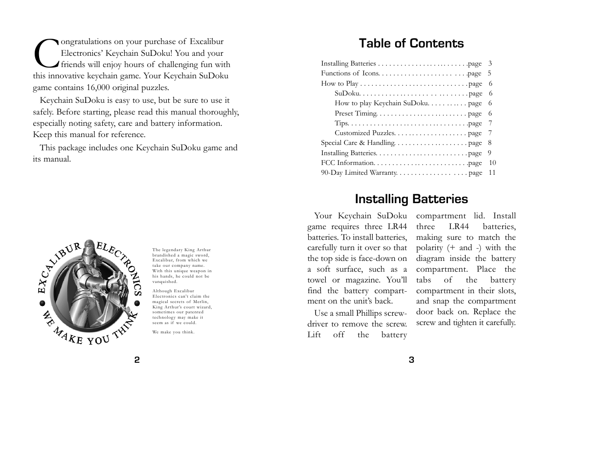 Excalibur electronic K452-CS User Manual | Page 2 / 7