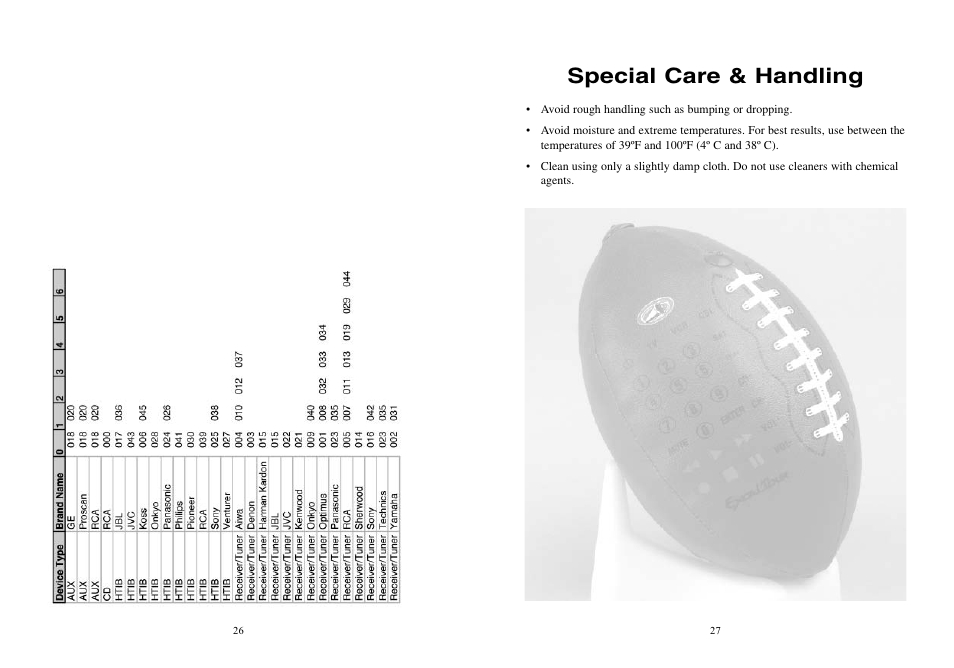 Special care & handling | Excalibur electronic 201 User Manual | Page 14 / 16
