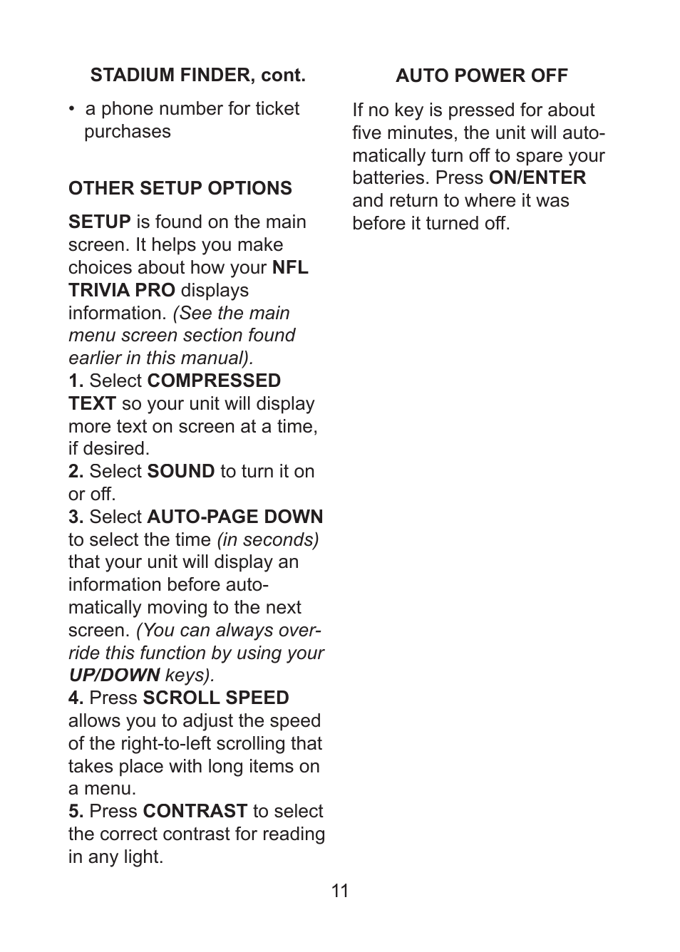 Excalibur electronic Trivia Pro 330 User Manual | Page 11 / 14