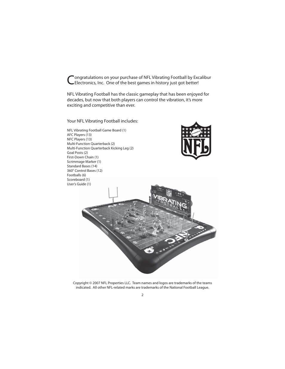 Excalibur electronic NF-07 User Manual | Page 2 / 12