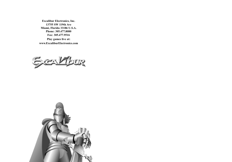 Excalibur electronic 904BK (Black) User Manual | Page 7 / 7