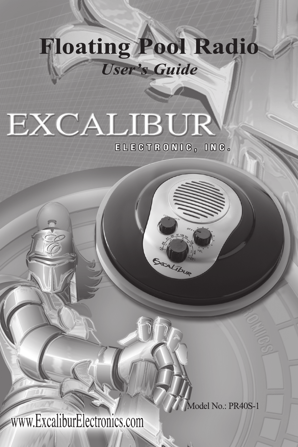 Excalibur electronic PR40S-1 User Manual | 5 pages