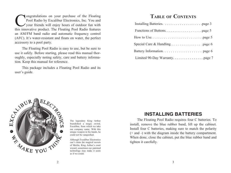 Excalibur electronic PR40S-1 User Manual | Page 2 / 5