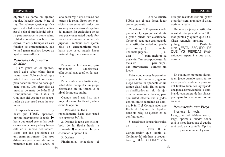 Clasificaciones, Usando la función de alistar | Excalibur electronic Ivan II User Manual | Page 21 / 25