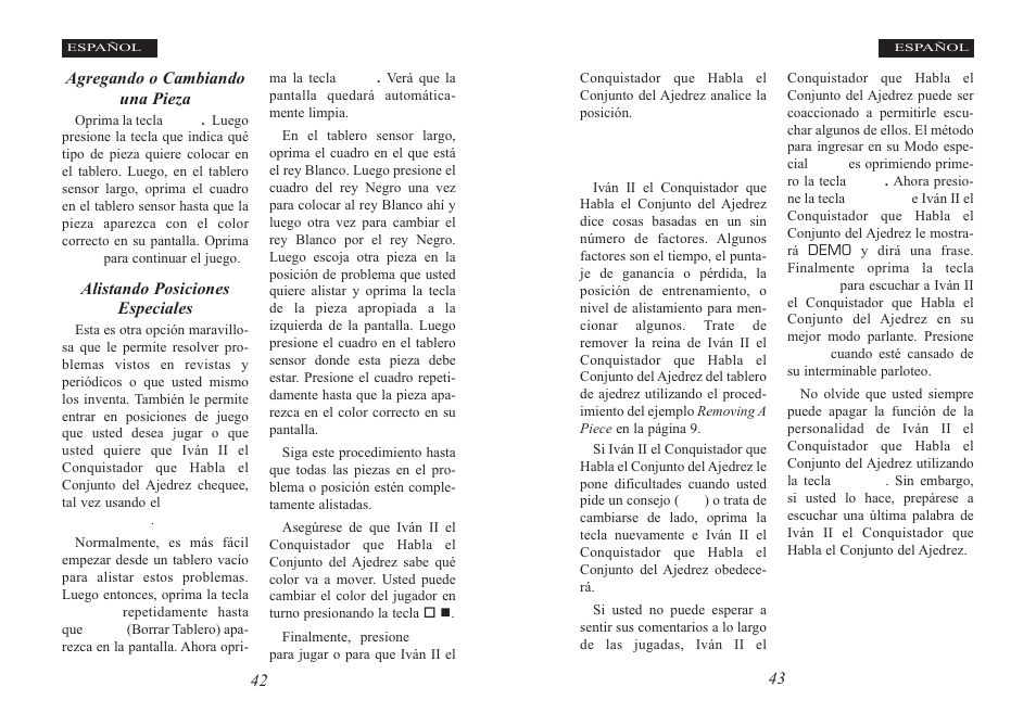 Observaciones acerca de ivan | Excalibur electronic Ivan II User Manual | Page 22 / 25