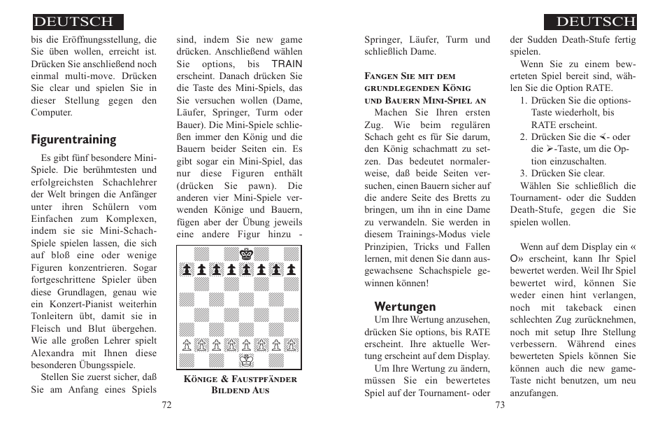 Wertungen, Deutsch, Figurentraining | Excalibur electronic ALEXANDRA THE GREAT 908-EFG User Manual | Page 37 / 43