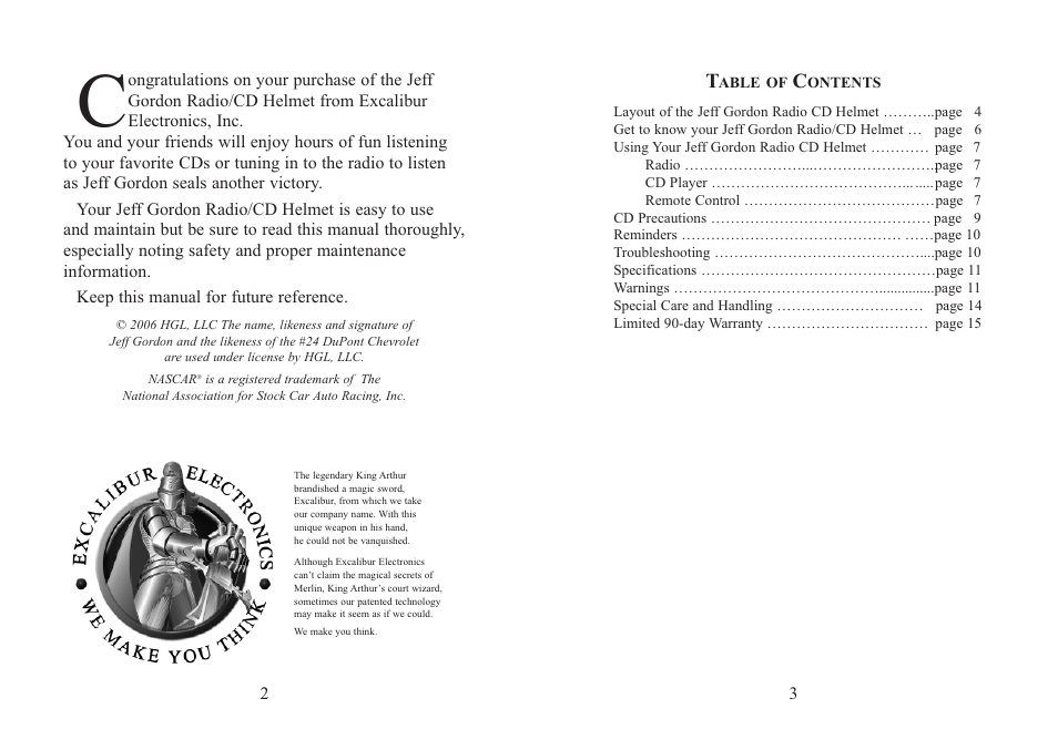 Excalibur electronic RD501-24 User Manual | Page 2 / 9