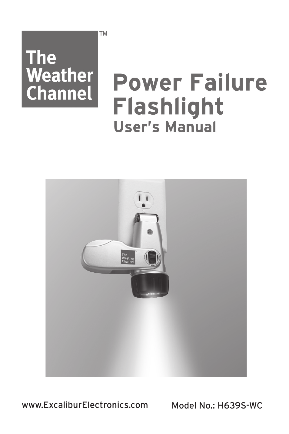 Excalibur electronic Power Failure Flashlight H639S-WC User Manual | 5 pages