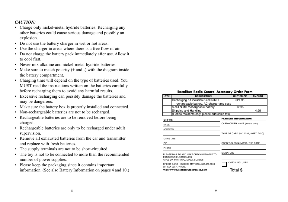 Excalibur electronic 921S User Manual | Page 5 / 7