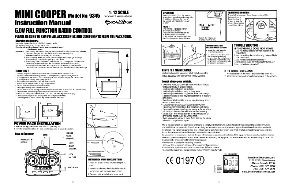 Excalibur electronic 9345 User Manual | Page 2 / 3