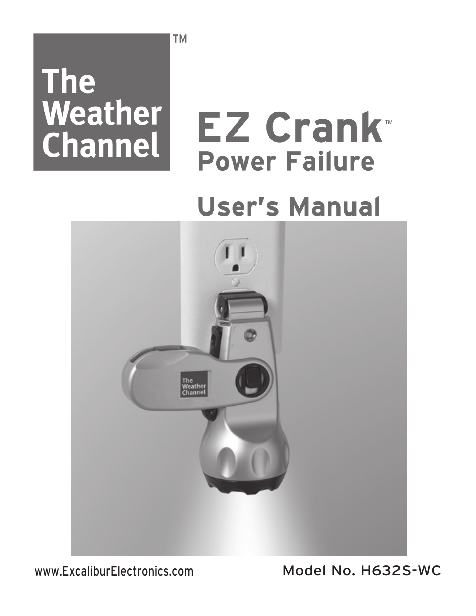 Excalibur electronic EZ Crank Radio Extreme H632S-WC User Manual | 5 pages