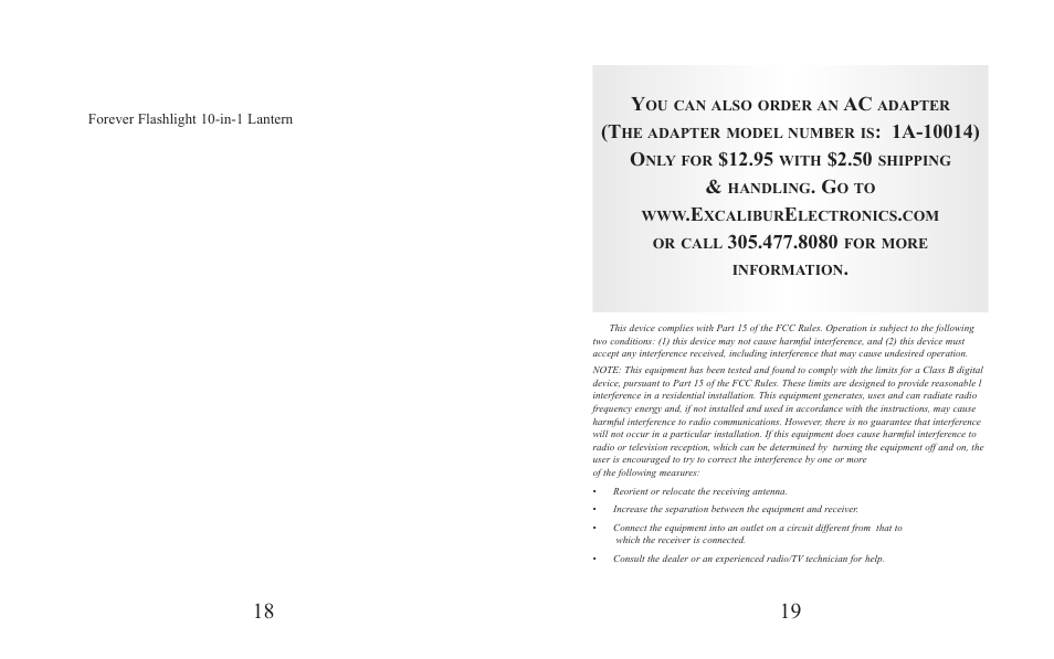 Battery information | Excalibur electronic H691 User Manual | Page 10 / 13