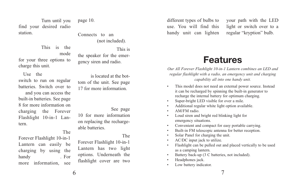 Features | Excalibur electronic H691 User Manual | Page 4 / 13