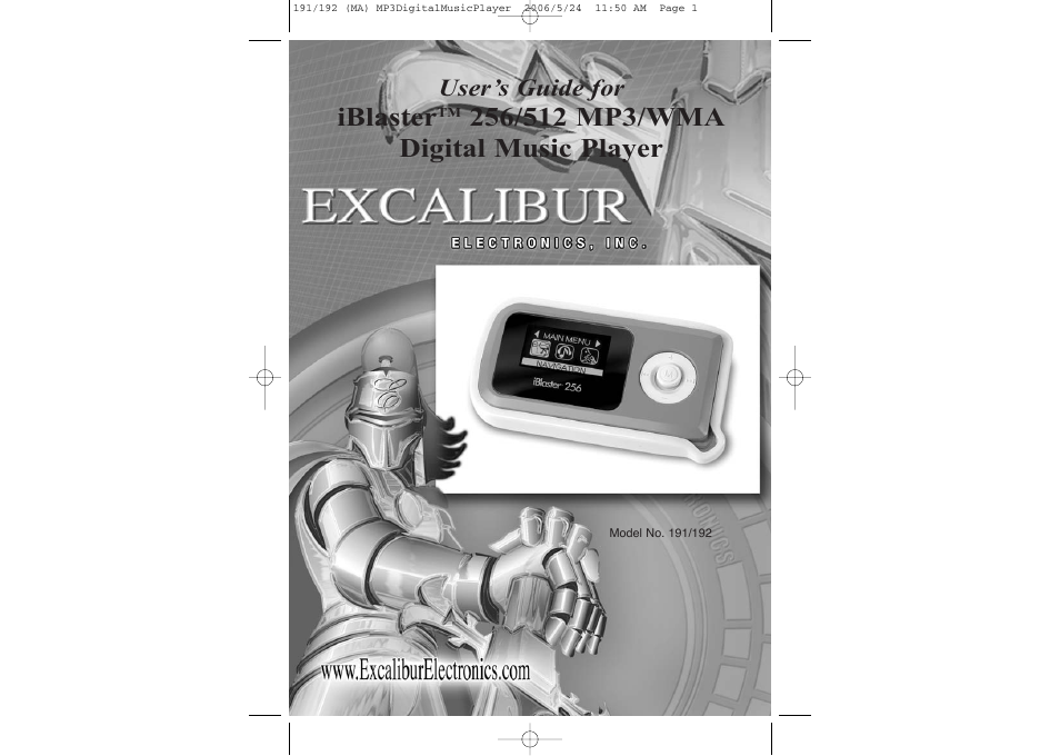 Excalibur electronic 256 User Manual | 15 pages