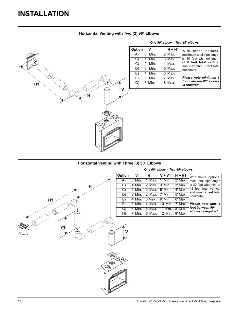 Installation | Excalibur electronic P95-LP3 User Manual | Page 16 / 44