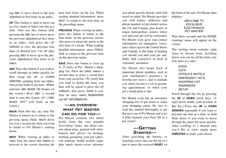 Excalibur electronic Pet Master 464 User Manual | Page 4 / 12