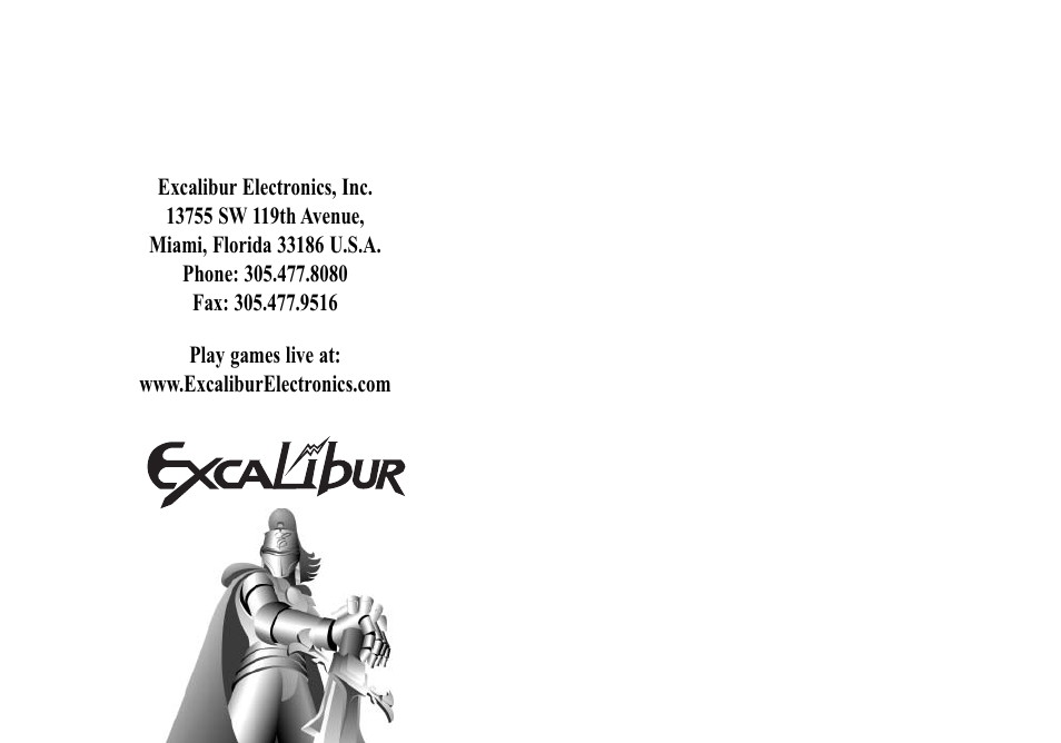 Excalibur electronic 370G User Manual | Page 5 / 5