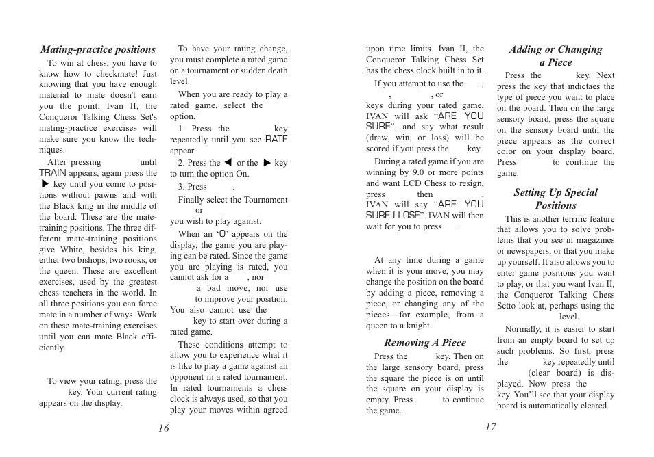 Ratings, Using setup mode | Excalibur electronic 712 User Manual | Page 9 / 13