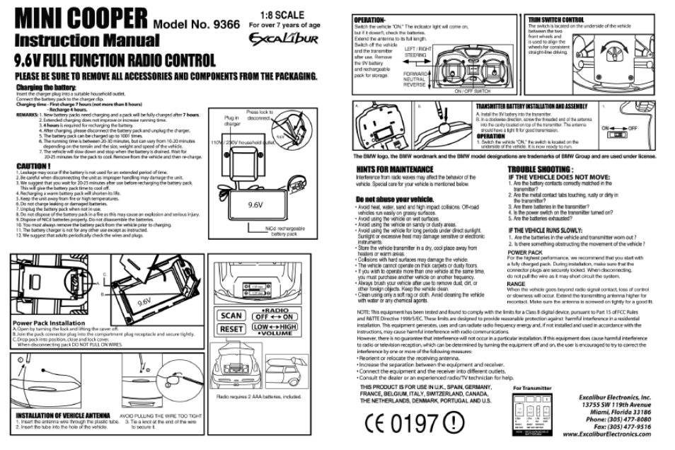 Excalibur electronic 9366 User Manual | Page 2 / 3