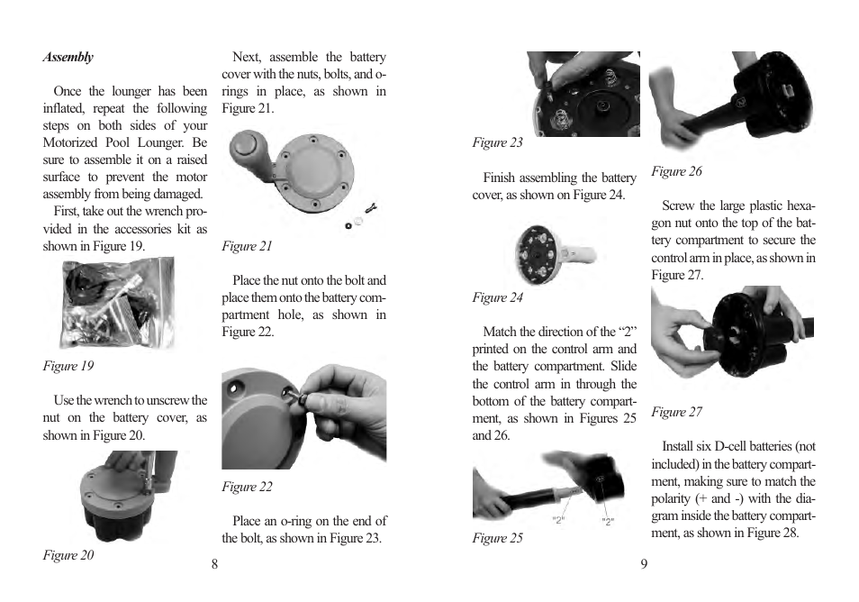 Excalibur electronic Motorized Pool Lounger PR10 User Manual | Page 5 / 13