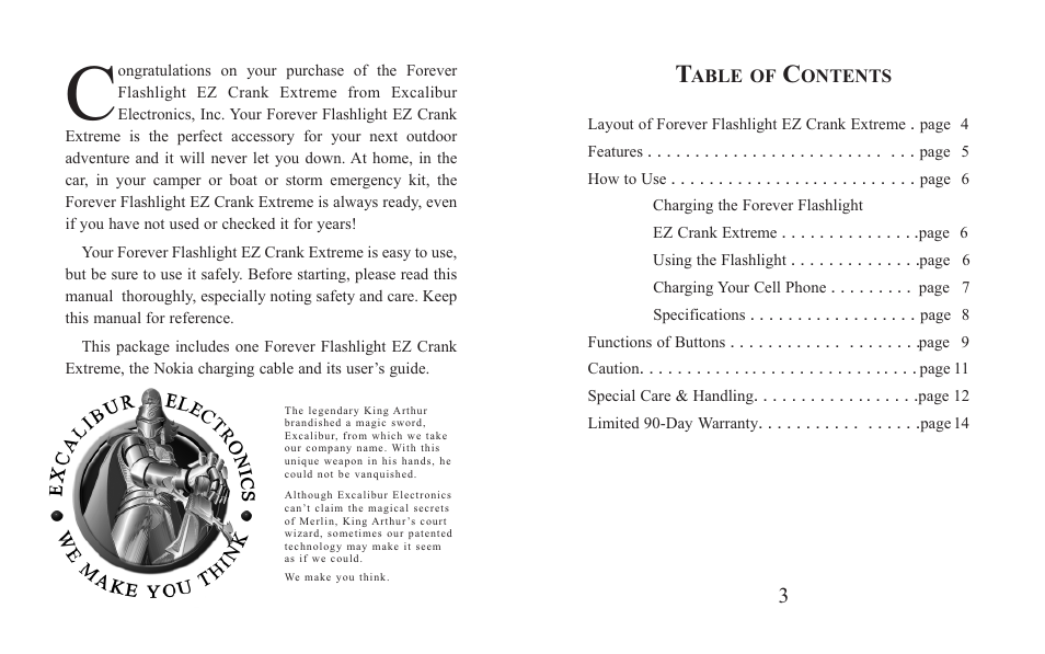 Excalibur electronic H623 User Manual | Page 2 / 9
