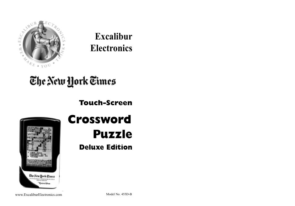 Excalibur electronic 455D User Manual | 7 pages