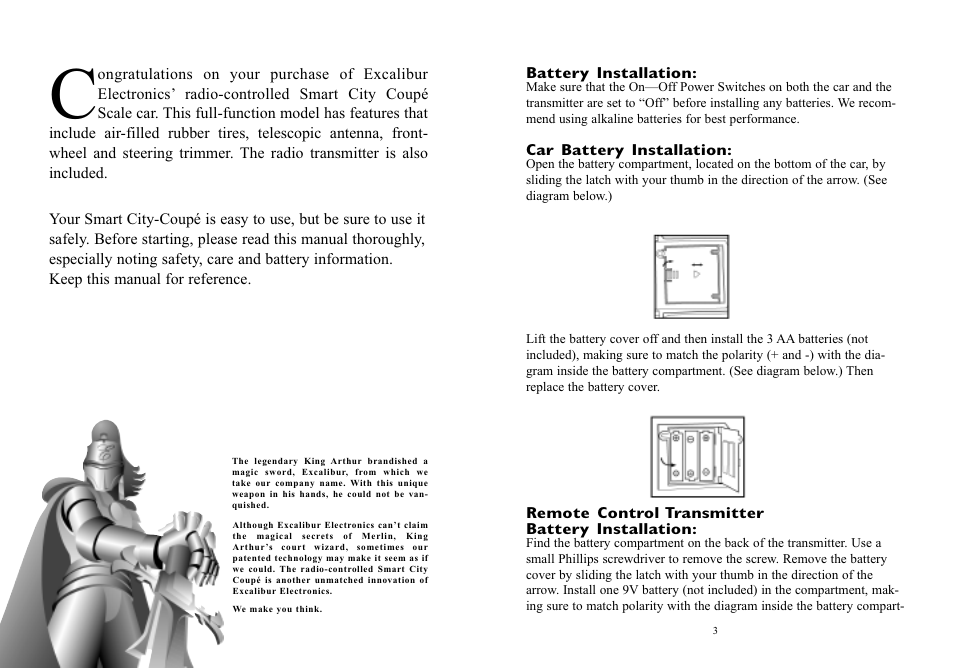 Excalibur electronic SMART CITY COUPE 9390 User Manual | Page 2 / 7