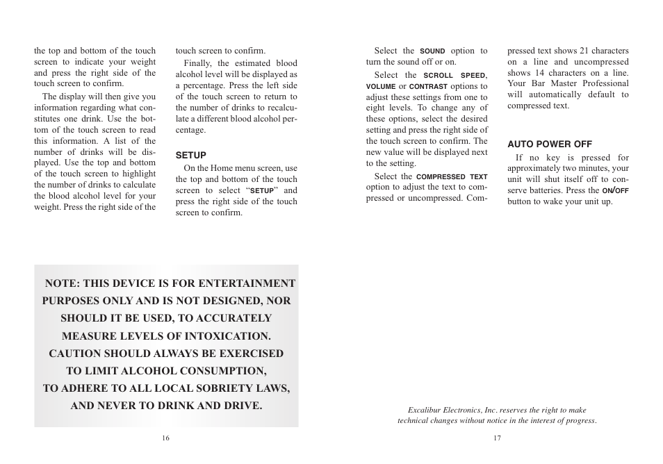 Excalibur electronic 414PE-BK User Manual | Page 9 / 11