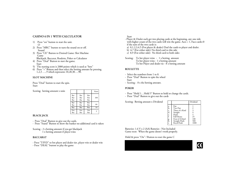 Excalibur electronic 368E User Manual | Page 2 / 2