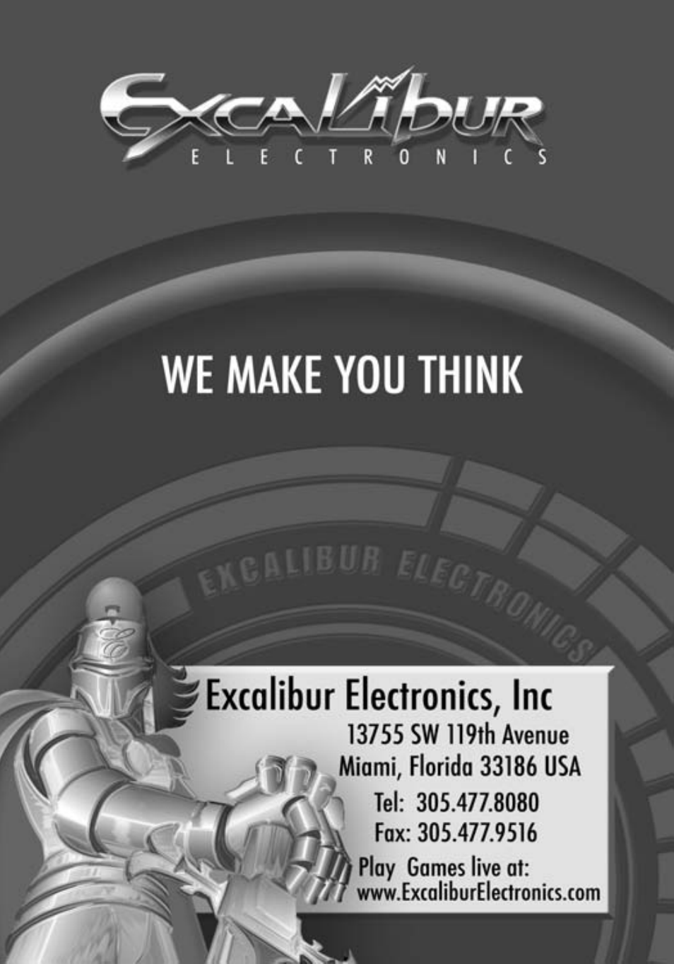 Excalibur electronic 394-P-CS-WSOP User Manual | Page 15 / 15