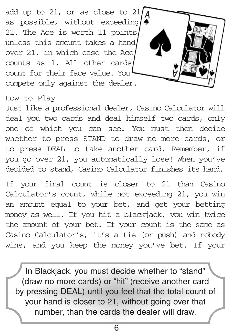 Excalibur electronic 394-P-CS-WSOP User Manual | Page 6 / 15
