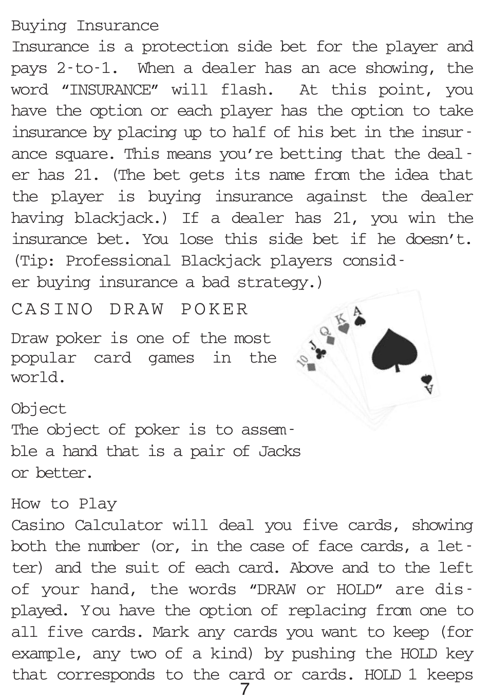 Excalibur electronic 394-P-CS-WSOP User Manual | Page 7 / 15