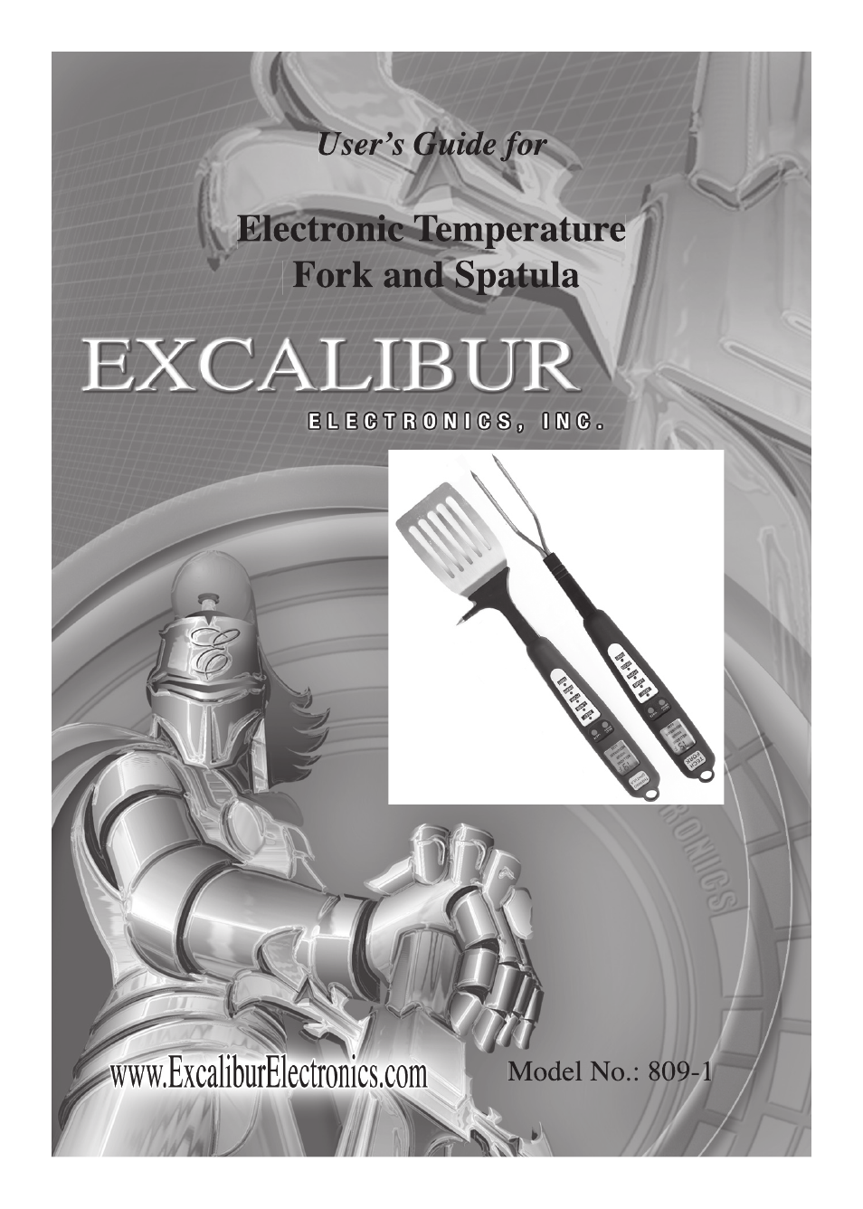 Excalibur electronic Electronic Temperature Fork and Spatula 809-1 User Manual | 3 pages