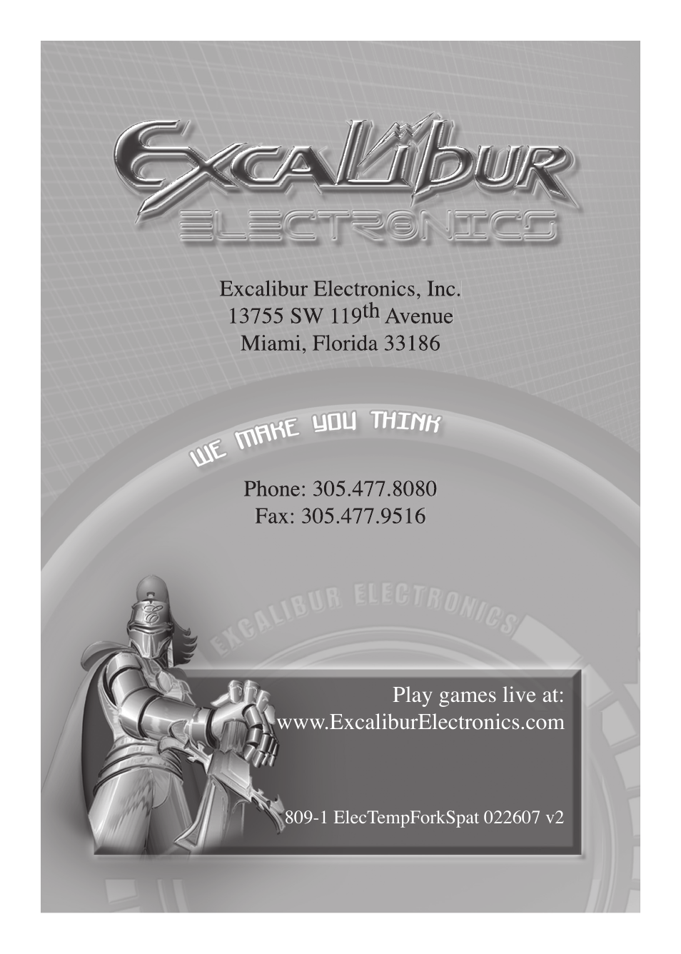 Excalibur electronic Electronic Temperature Fork and Spatula 809-1 User Manual | Page 3 / 3